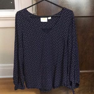 Blouse blue Anthropologie
